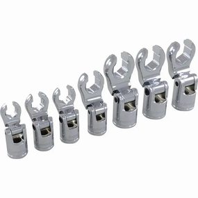 Dynamic D010029  -  7 PIECE SAE FLEX HEAD CROW FOOT SOCKET SET
