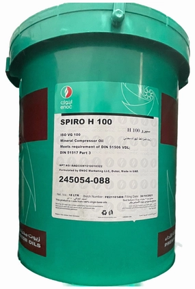 Enoc H Piston Compressor Oil 18L Grade 100 | Model: OIL-EH10018