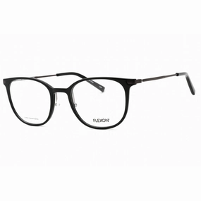 Flexon Men's Eyeglasses - Shiny Black Cat Eye Full Rim Frame | FLEXON EP8002 001