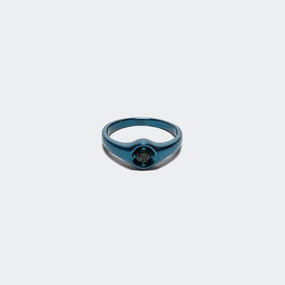 Graphic Sapphire Ring - Blue Sapphire/9k Gold