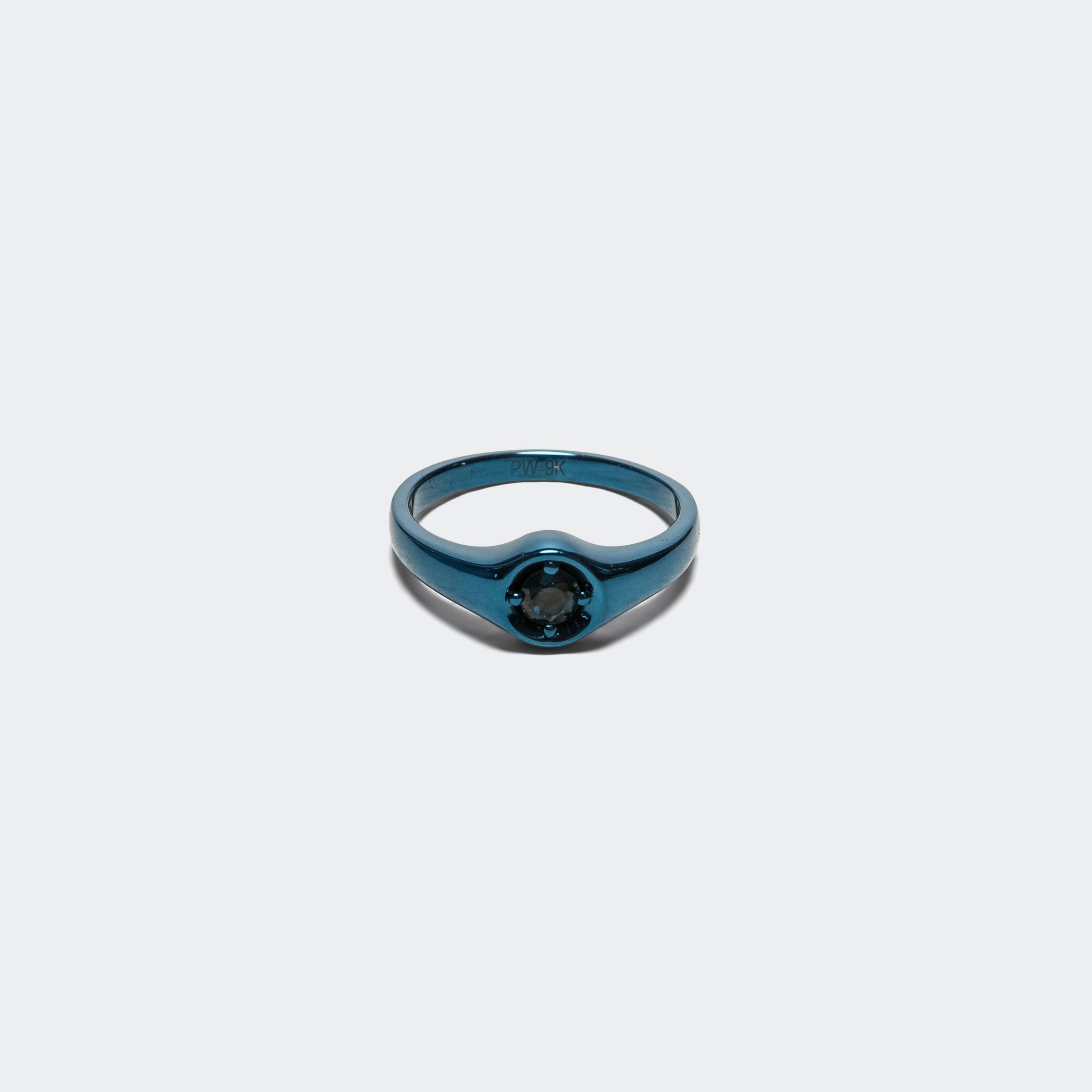 Graphic Sapphire Ring - Blue Sapphire/9k Gold