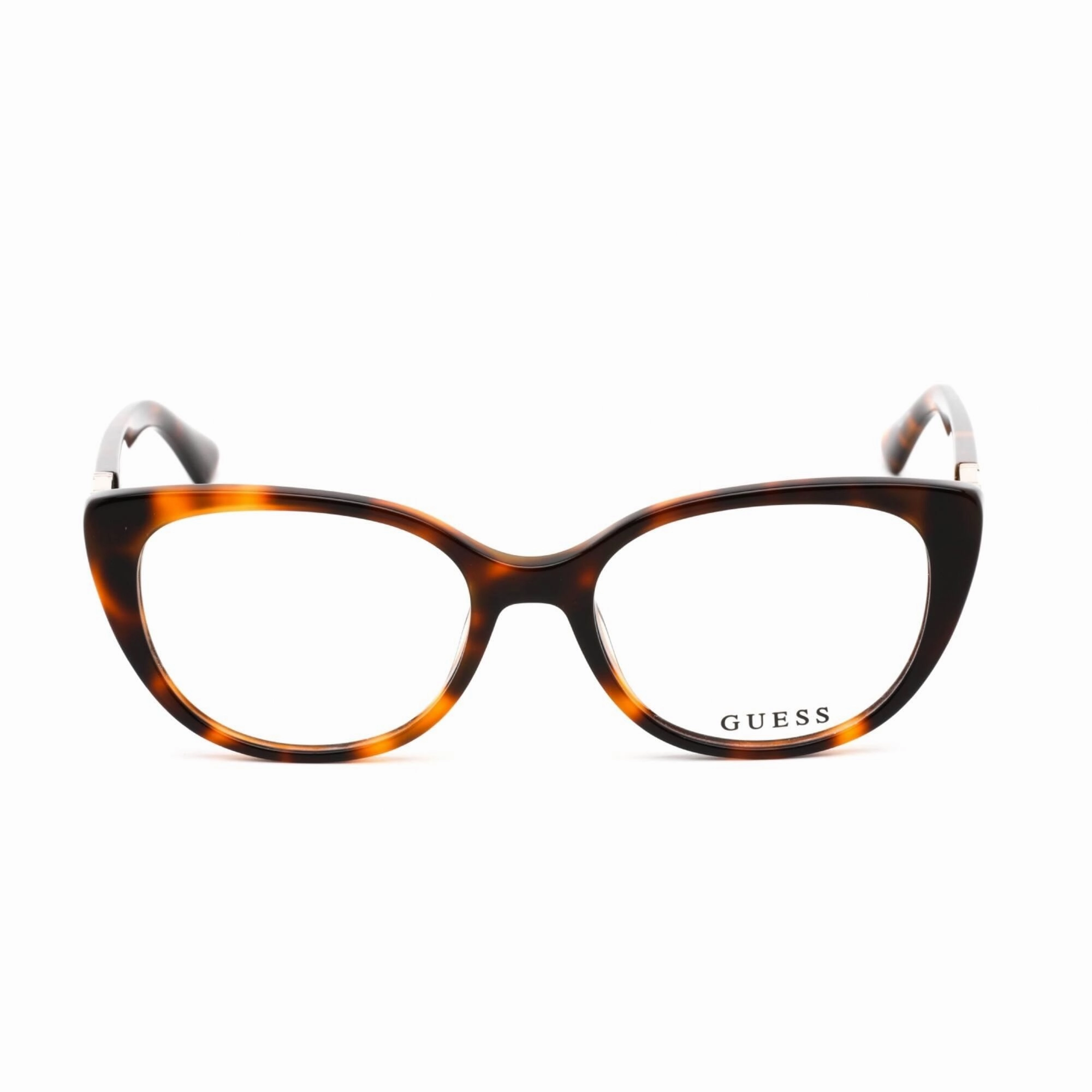 Guess Women's Eyeglasses - Clear Demo Lens Blonde Havana Cat Eye Frame | GU2908 053