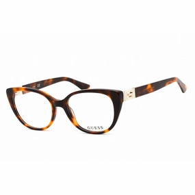 Guess Women's Eyeglasses - Clear Demo Lens Blonde Havana Cat Eye Frame | GU2908 053