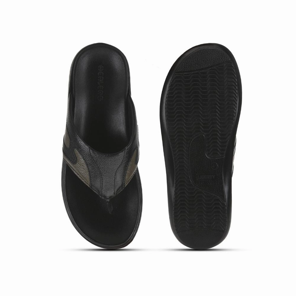 Healers Casual Olive Green Slipper For Men MDL-06 By Liberty