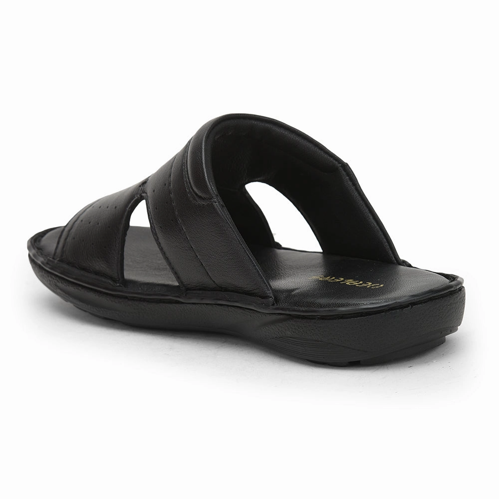 Healers Casual Slippers For Men (Black) ER-53 By Liberty