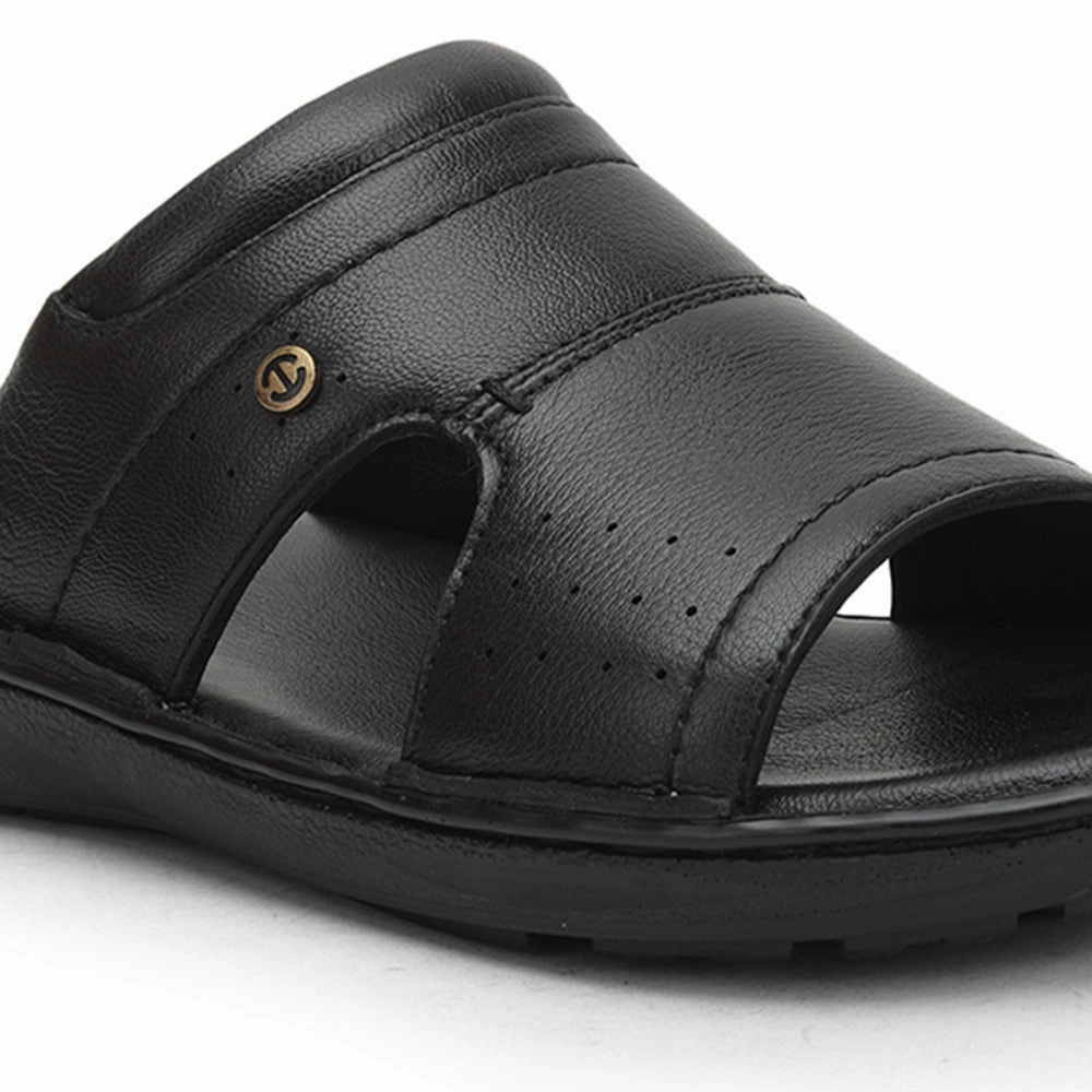 Healers Casual Slippers For Men (Black) ER-53 By Liberty