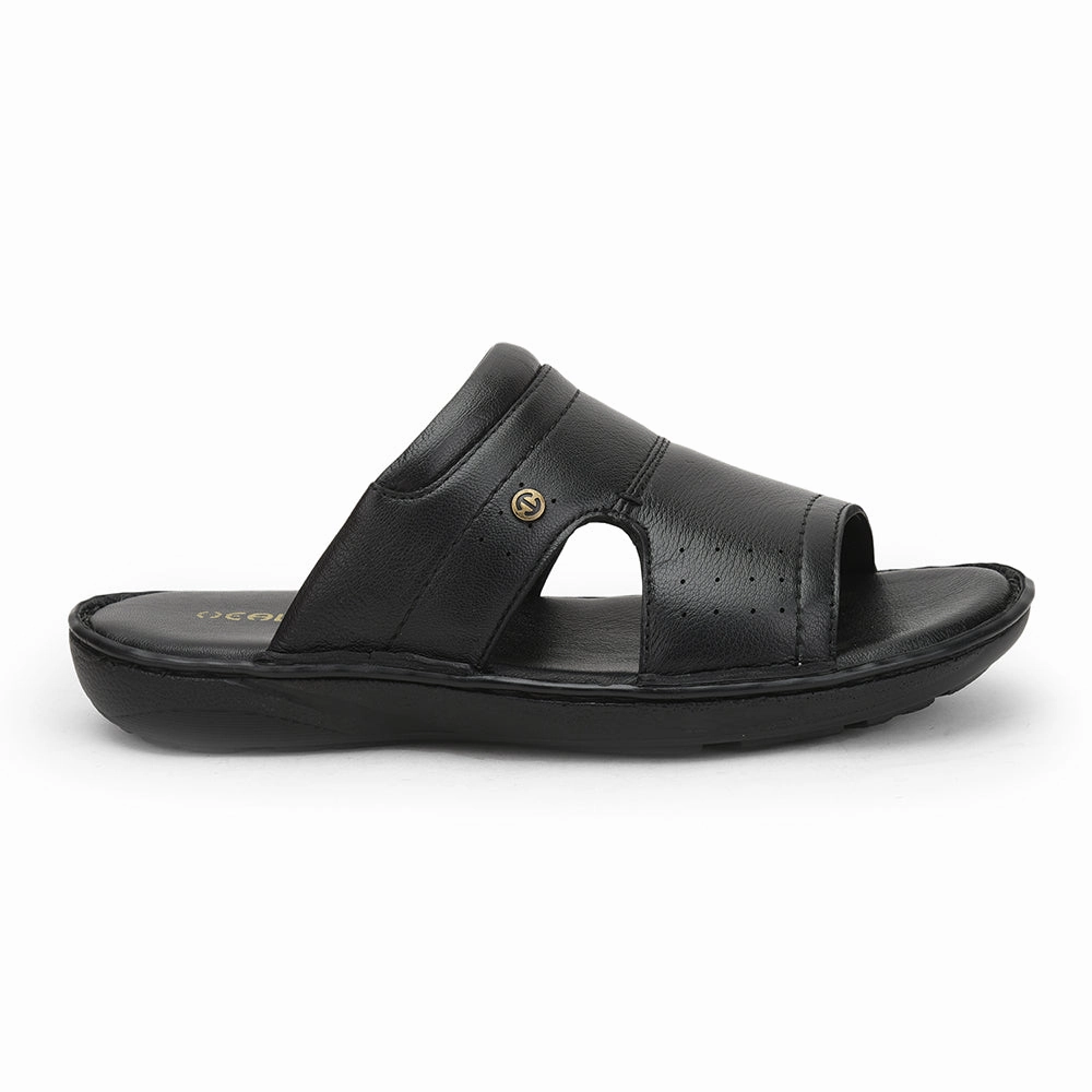 Healers Casual Slippers For Men (Black) ER-53 By Liberty