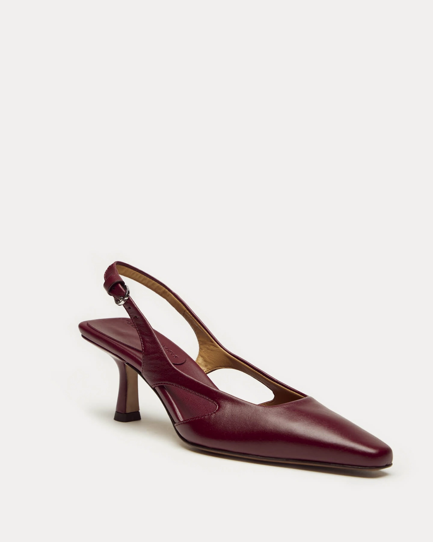 Holton Smooth Leather Slingback Heels