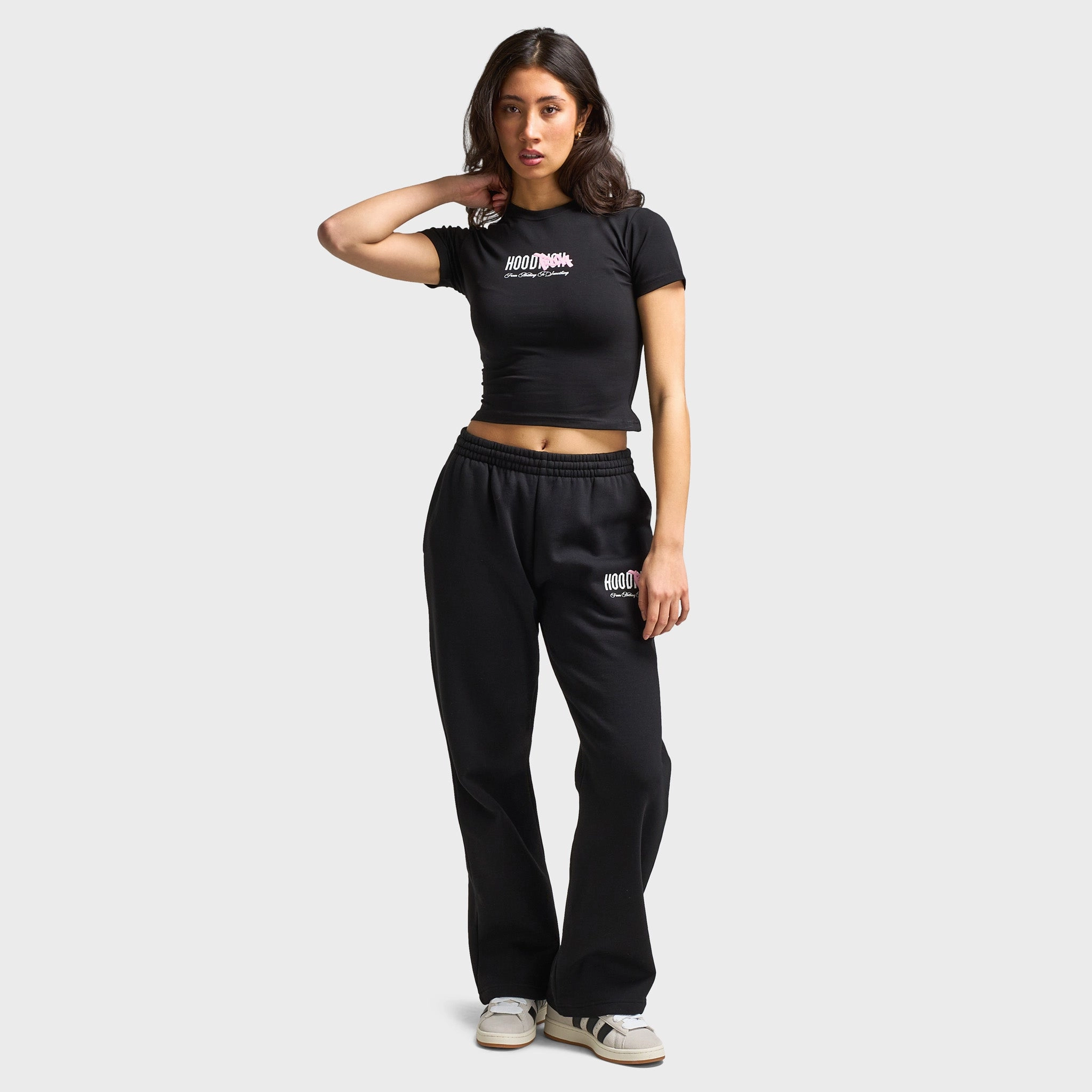 Hoodrich Women's Urban Fitted Tee Black / White