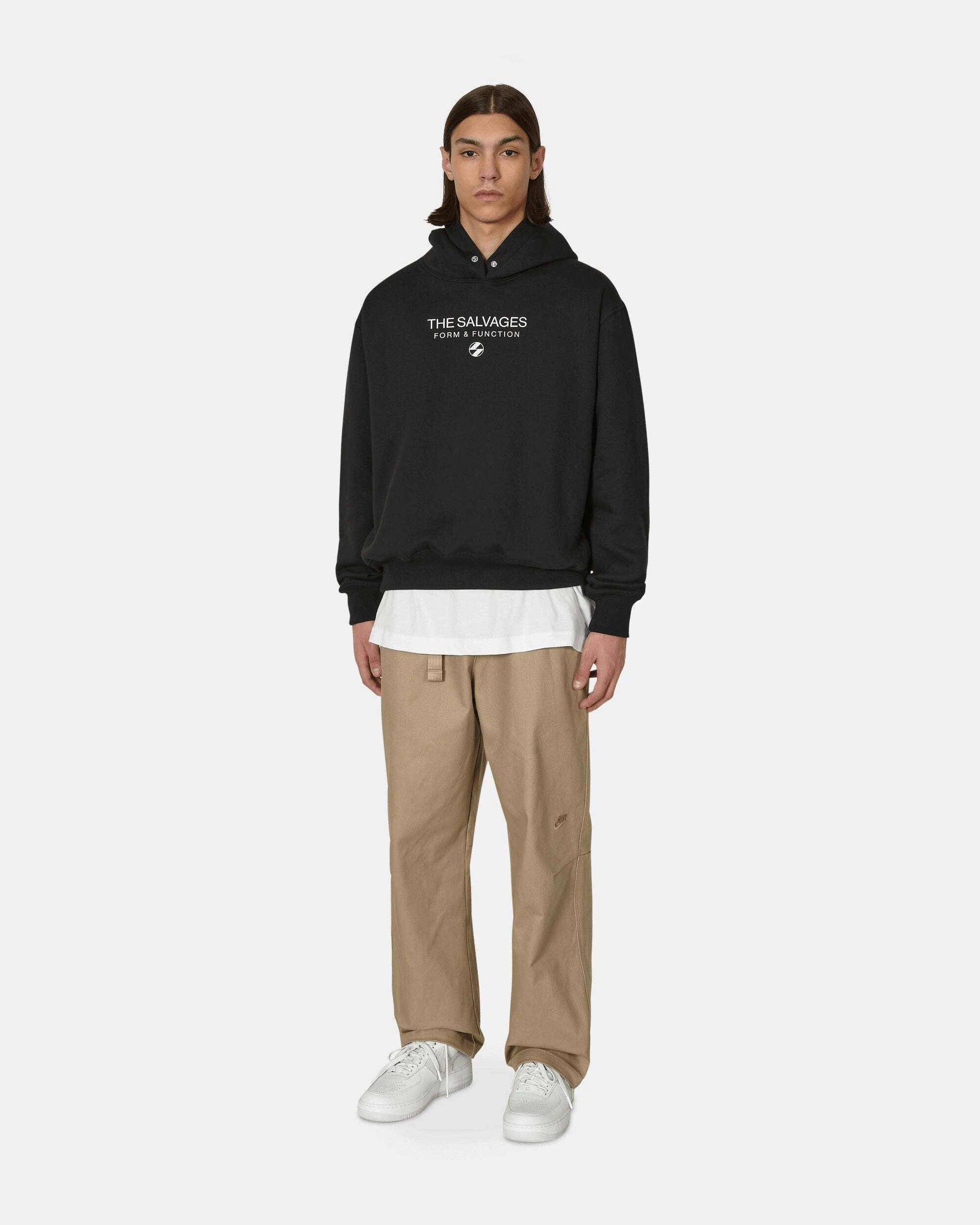Hypnotic Snap Hooded Sweatshirt Black