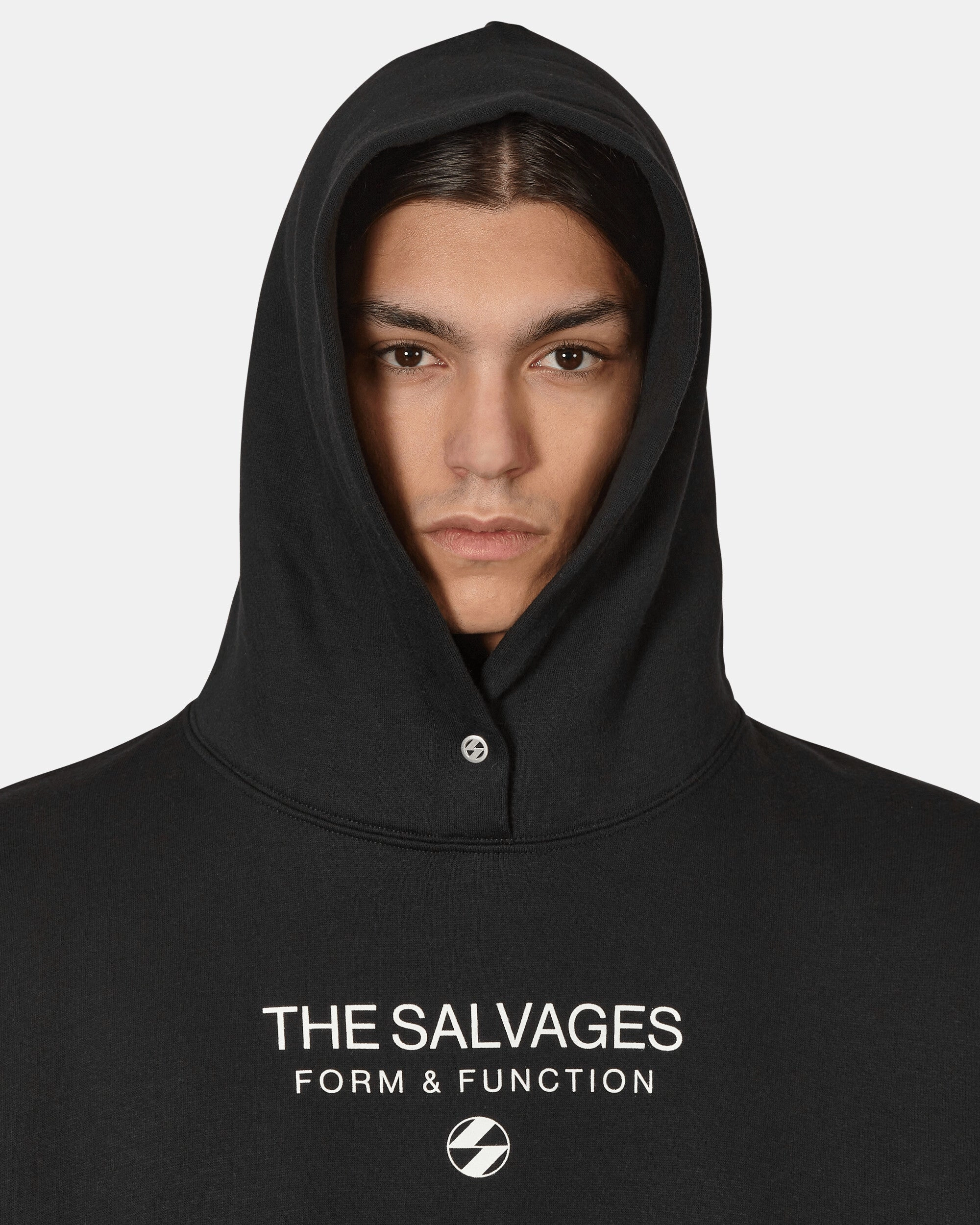 Hypnotic Snap Hooded Sweatshirt Black