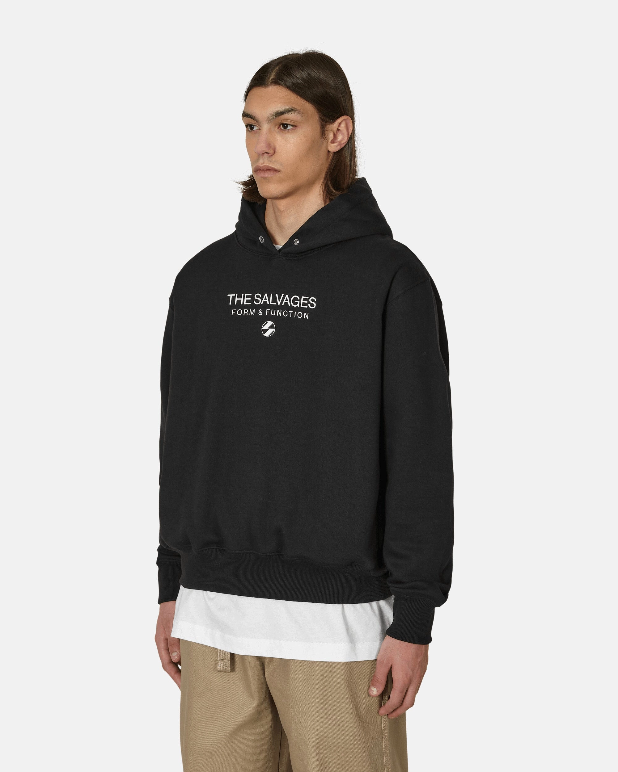 Hypnotic Snap Hooded Sweatshirt Black