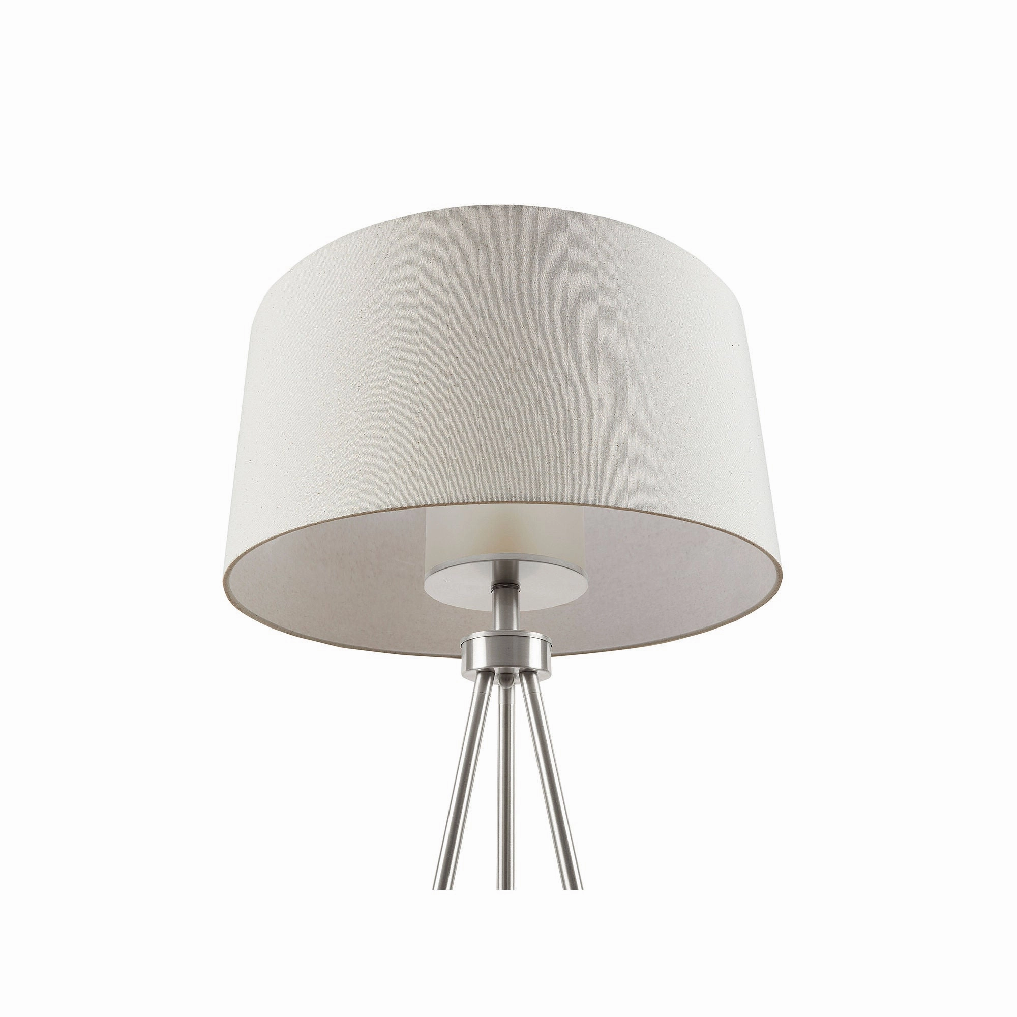 Ink   Ivy Ink Ivy Pacific Metal Tripod Floor Lamp With Glass Shade - SILVER ONE SIZE