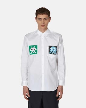 Invader Poplin Shirt White