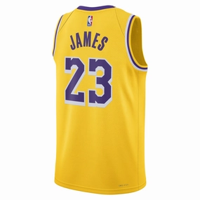 James Los Angeles Lakers Icon Edition Jersey (Gold)