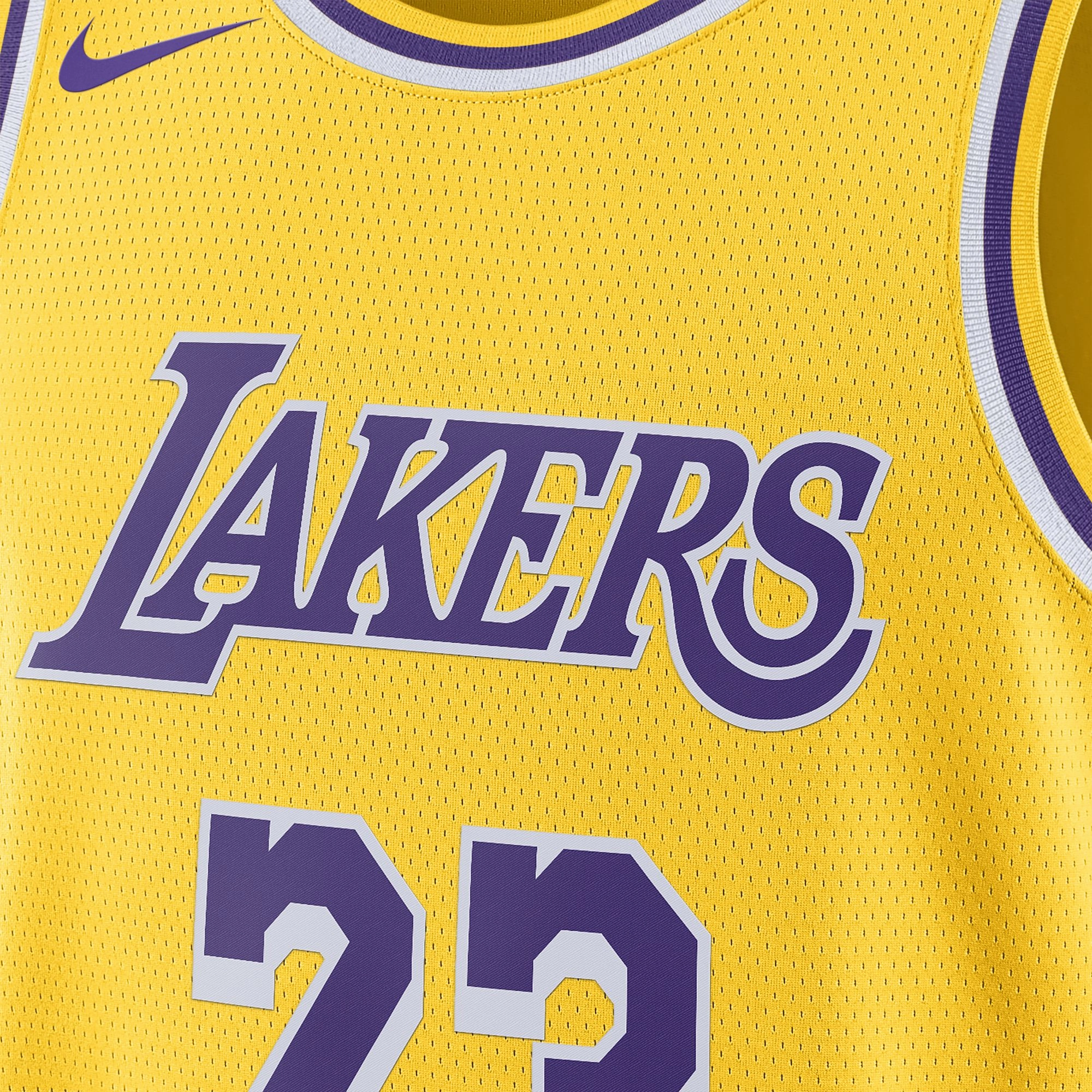 James Los Angeles Lakers Icon Edition Jersey (Gold)