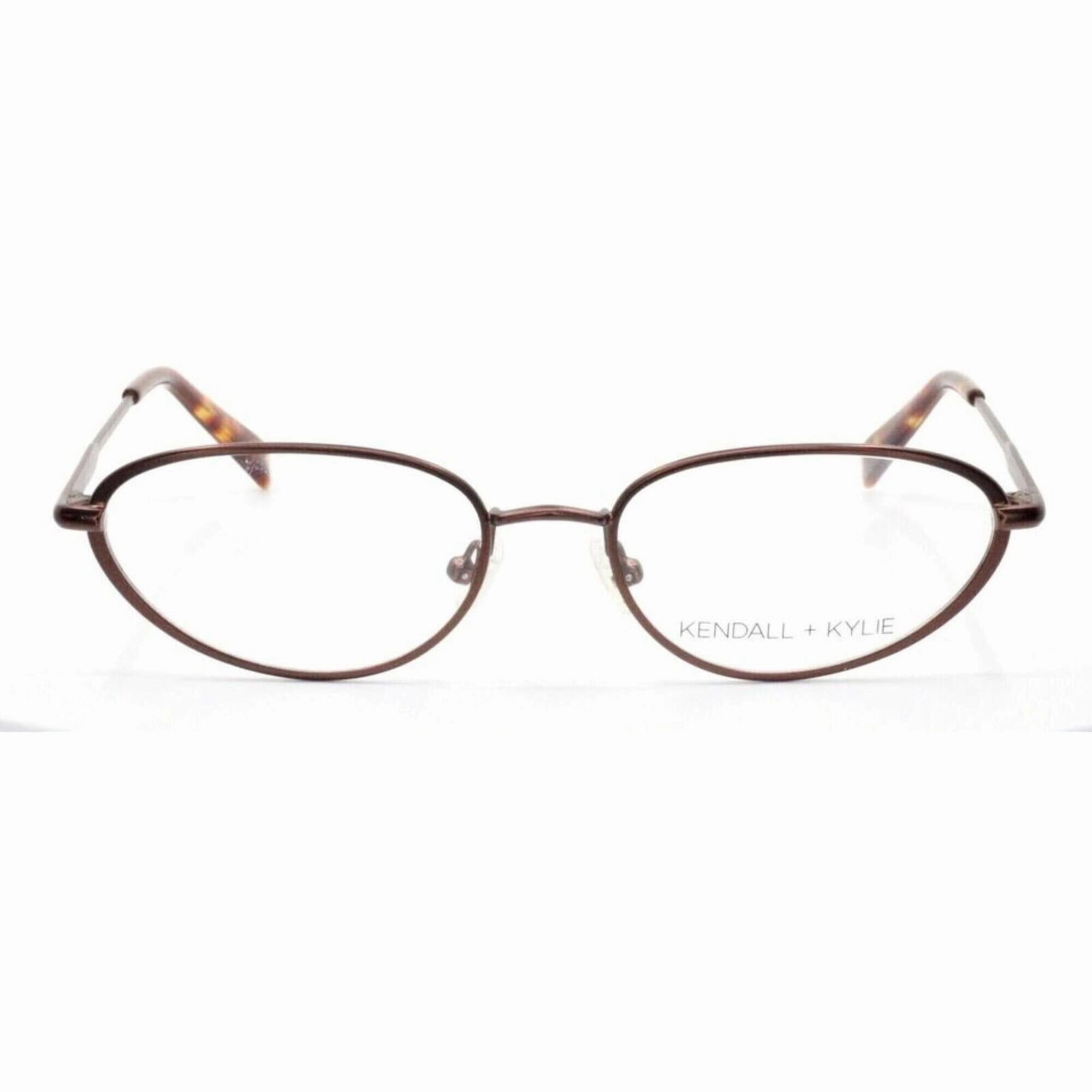 Kendall   Kylie Women's Eyeglasses - Brown Metal Frame Demo Lens | KKO165 VEDA 210