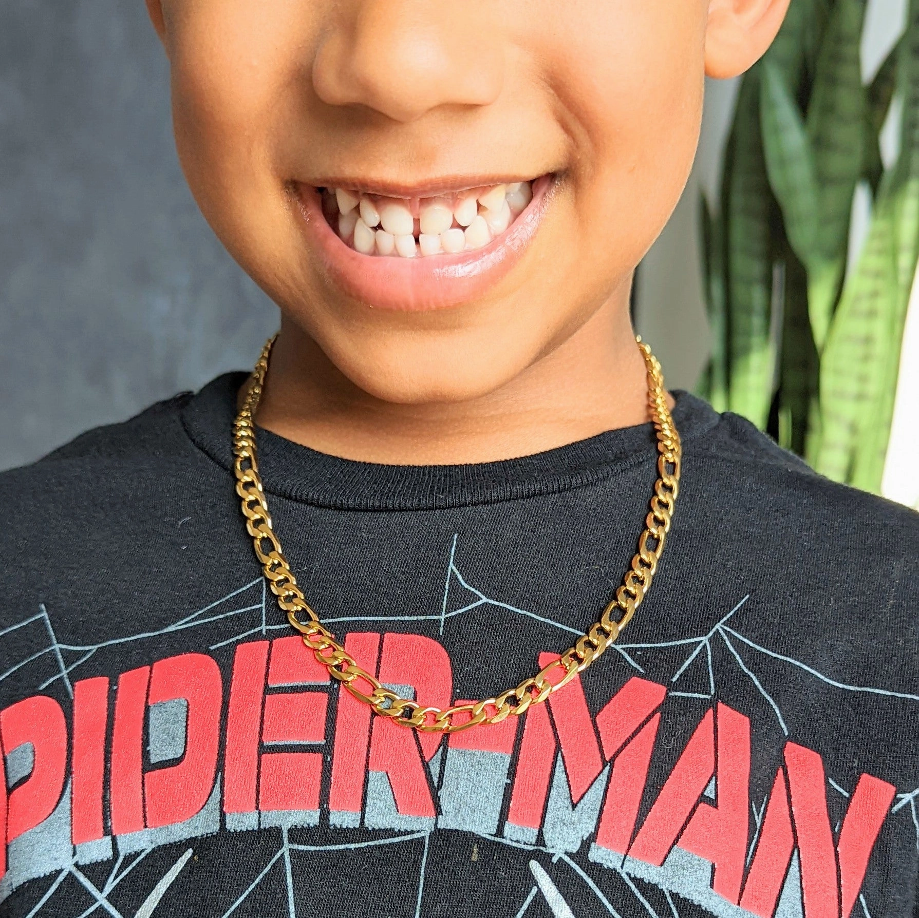 Kid's Statement Figaro Chain Necklace