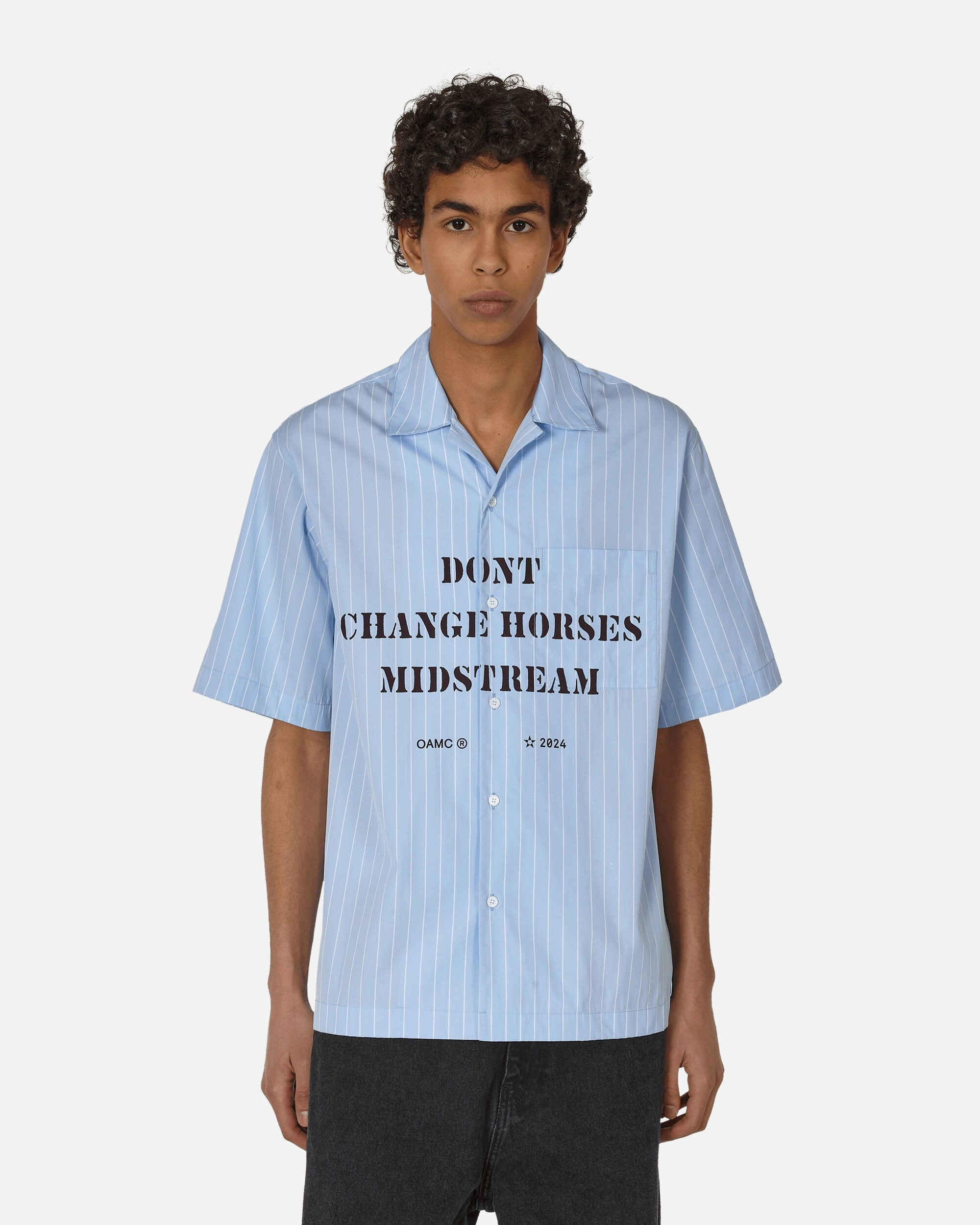 Kurt Stripes Shirt Light Blue