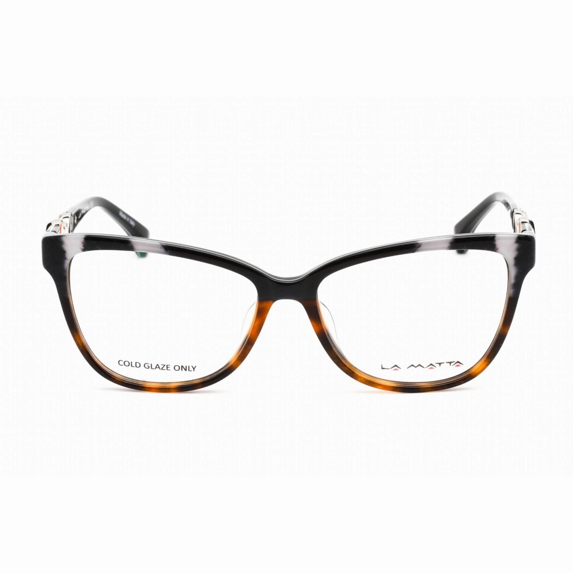 La Matta Women's Eyeglasses - Grey Havana/Other Plastic Cat Eye Frame | LMV3206 03-09