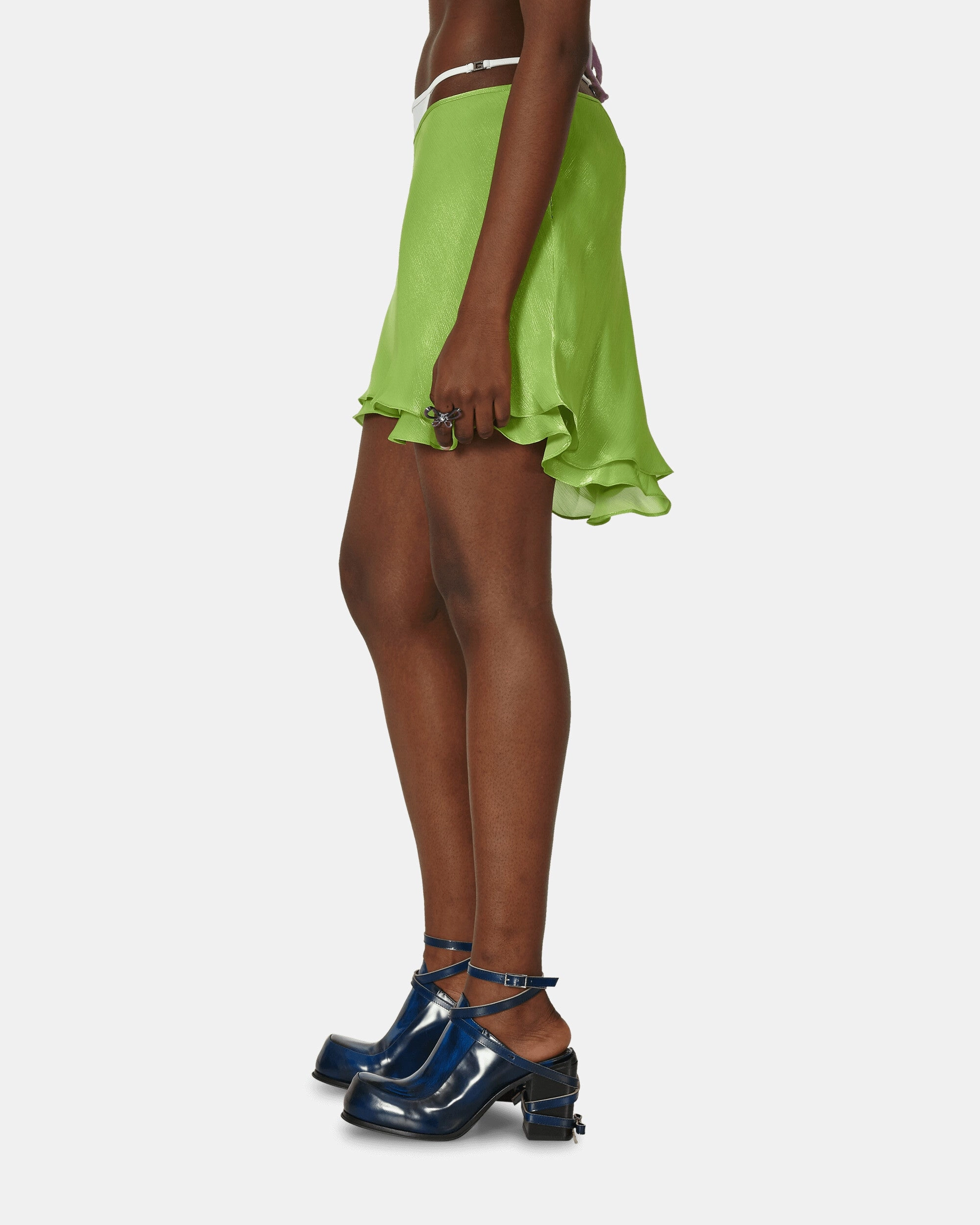 Layered Mini Skirt Apple