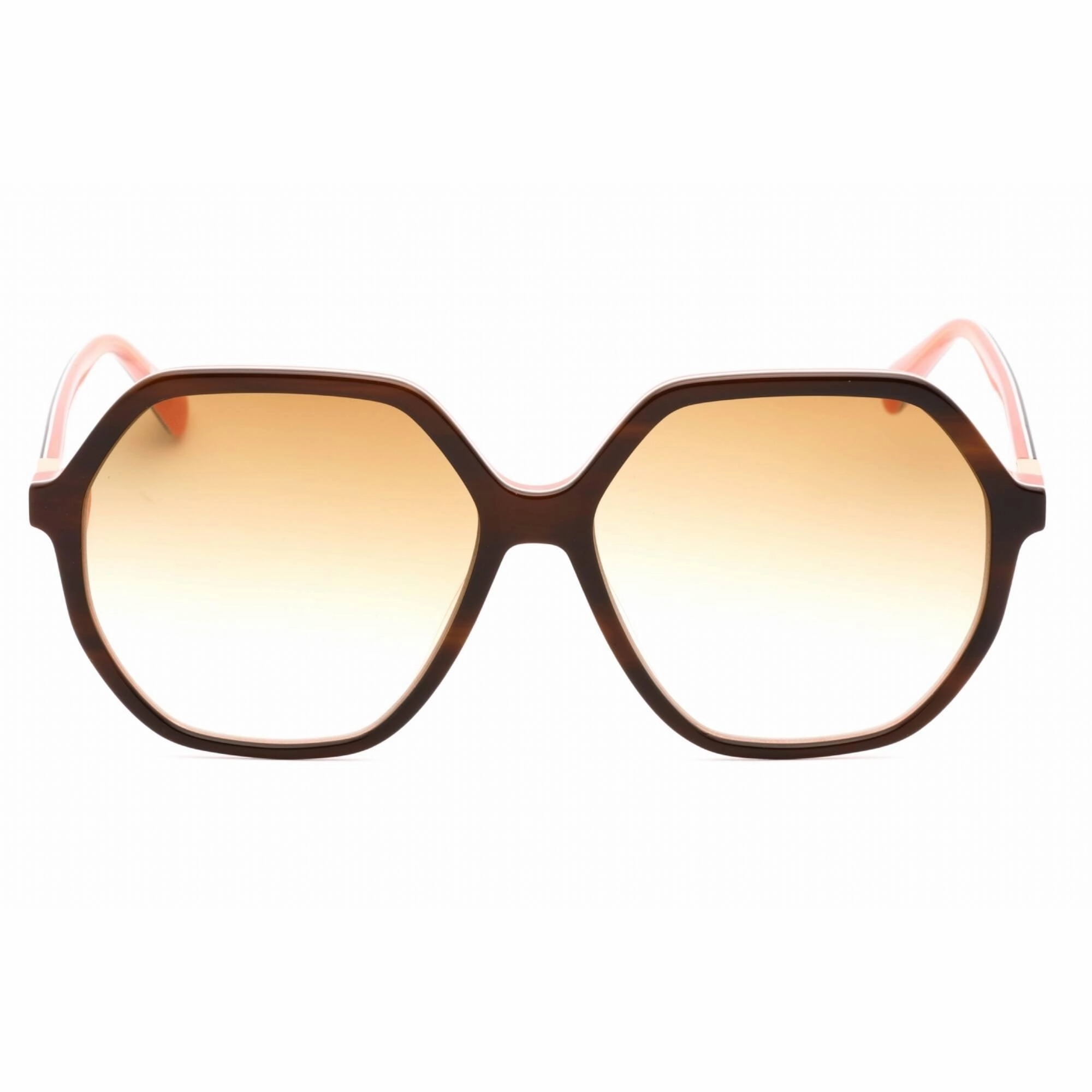 Longchamp Women's Sunglasses - Rose Lens Havana Oversized Acetate Frame | LO707S 208