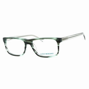 Lucky Brand Men's Eyeglasses - Green Acetate Rectangular Full Rim Frame | VLBD419 0GRE