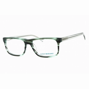 Lucky Brand Men's Eyeglasses - Green Acetate Rectangular Full Rim Frame | VLBD419 0GRE
