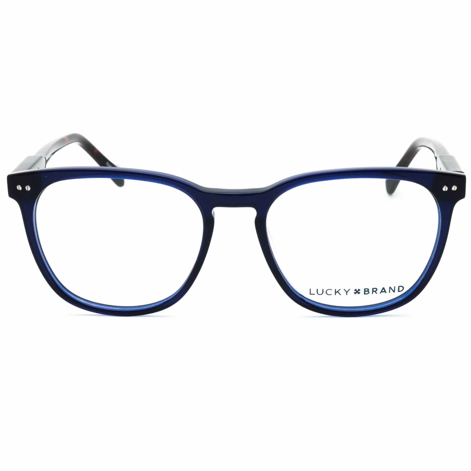 Lucky Brand Men's Eyeglasses - Navy Acetate Square Shape Full Rim Frame | D417 0NAV