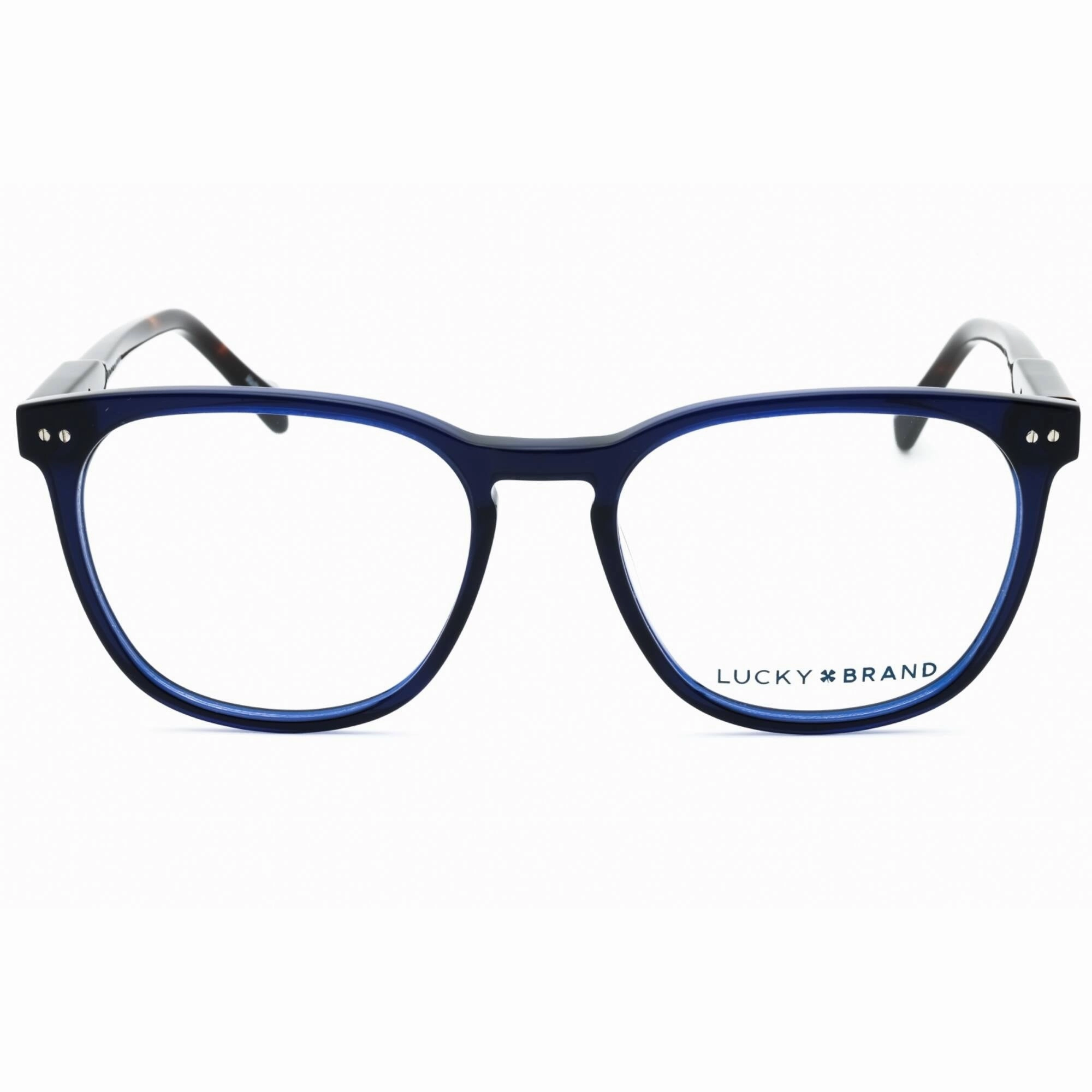 Lucky Brand Men's Eyeglasses - Navy Acetate Square Shape Full Rim Frame | D417 0NAV