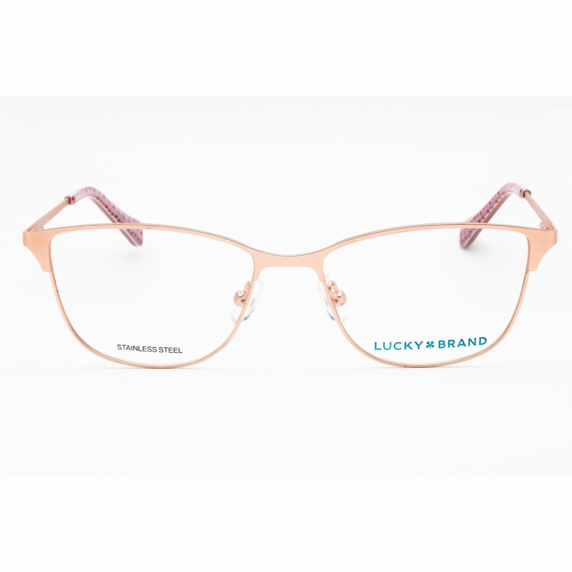 Lucky Brand Women's Eyeglasses - Rose Gold Metal Cat Eye Full Rim Frame | D113 0ROG