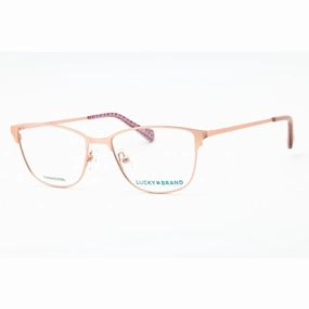 Lucky Brand Women's Eyeglasses - Rose Gold Metal Cat Eye Full Rim Frame | D113 0ROG