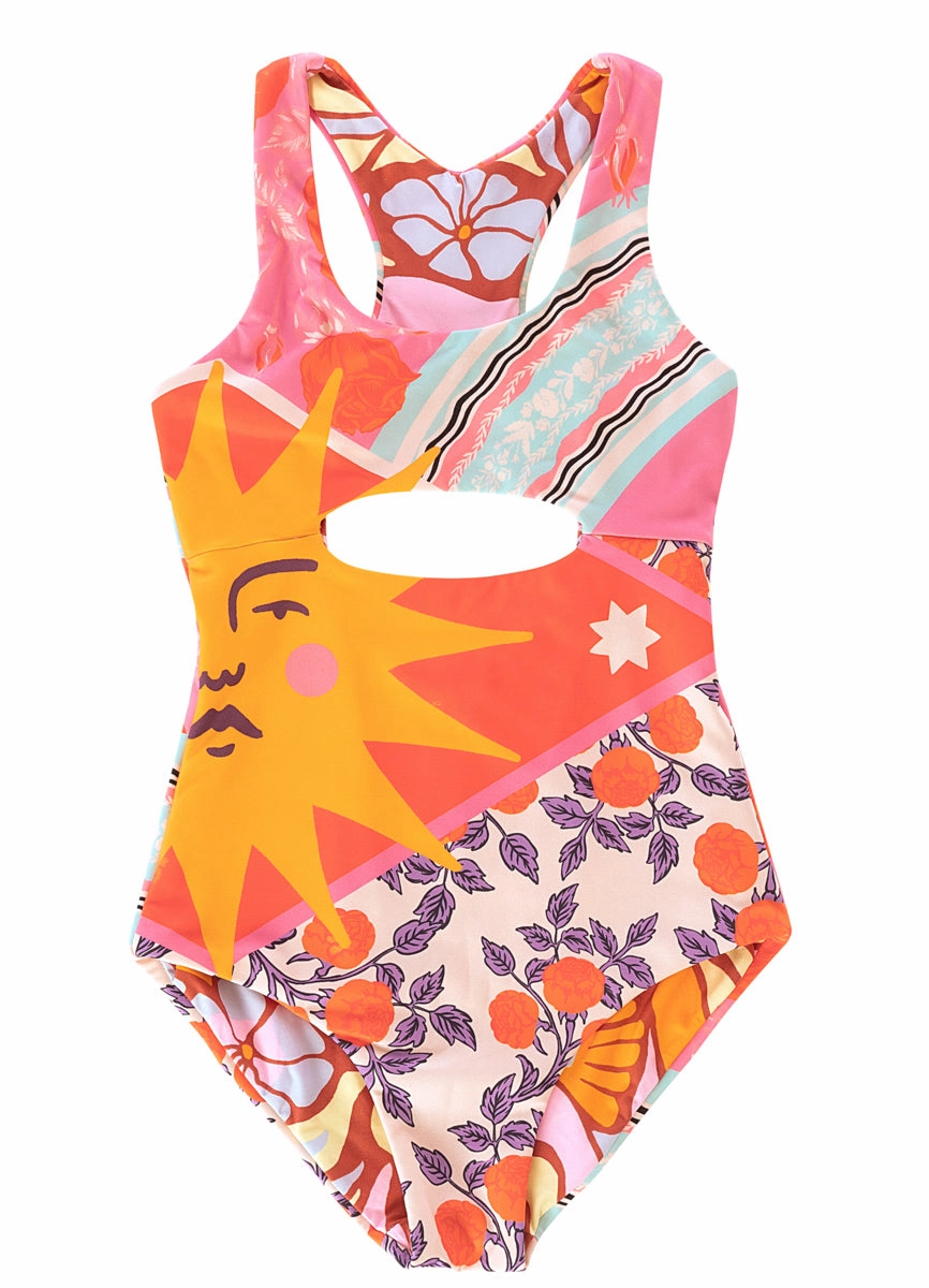 Maaji Sundance Pink Confetti Girls One Piece