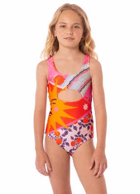 Maaji Sundance Pink Confetti Girls One Piece