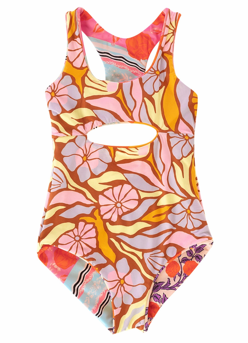 Maaji Sundance Pink Confetti Girls One Piece