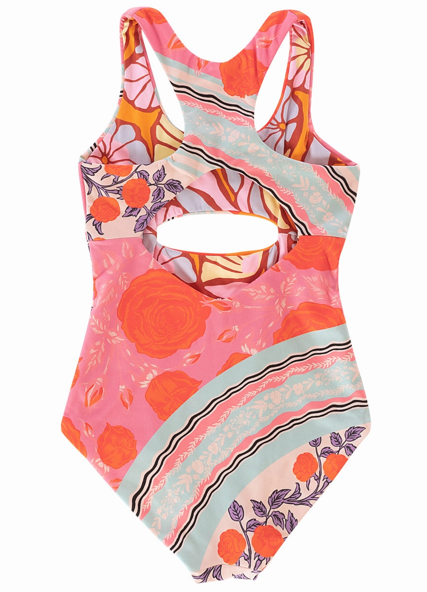 Maaji Sundance Pink Confetti Girls One Piece