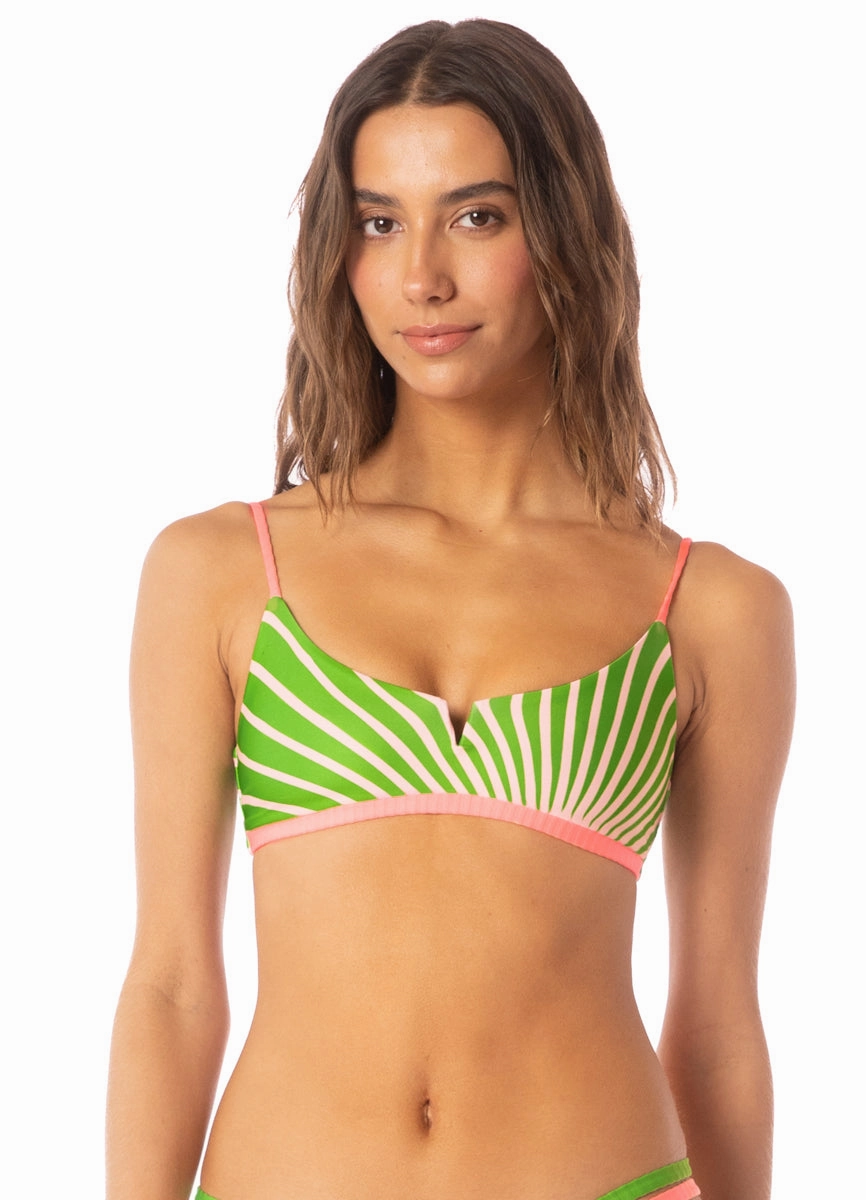 Maaji Sunrise Colada Victor V Wire Bralette Bikini Top