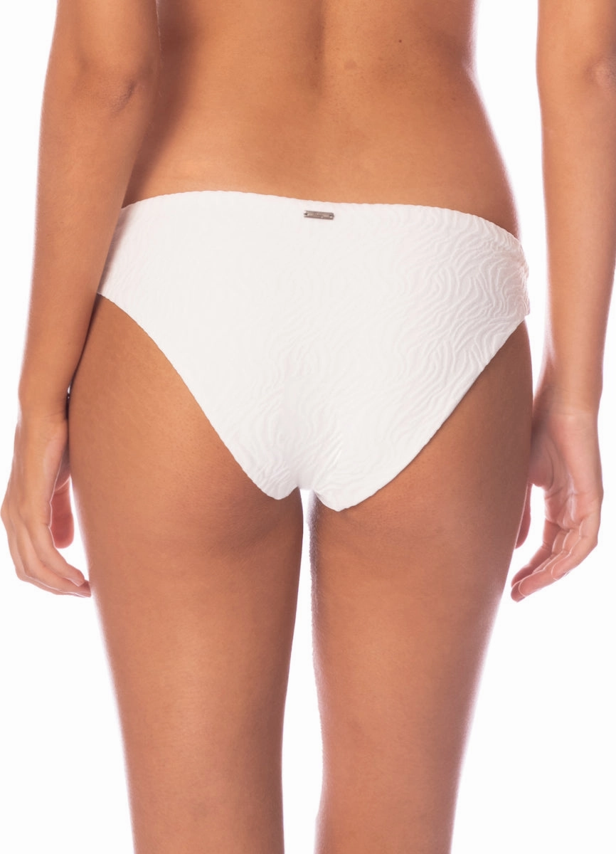 Maaji Zebra Frost Flirt Low Rise Thin Side Bikini Bottom