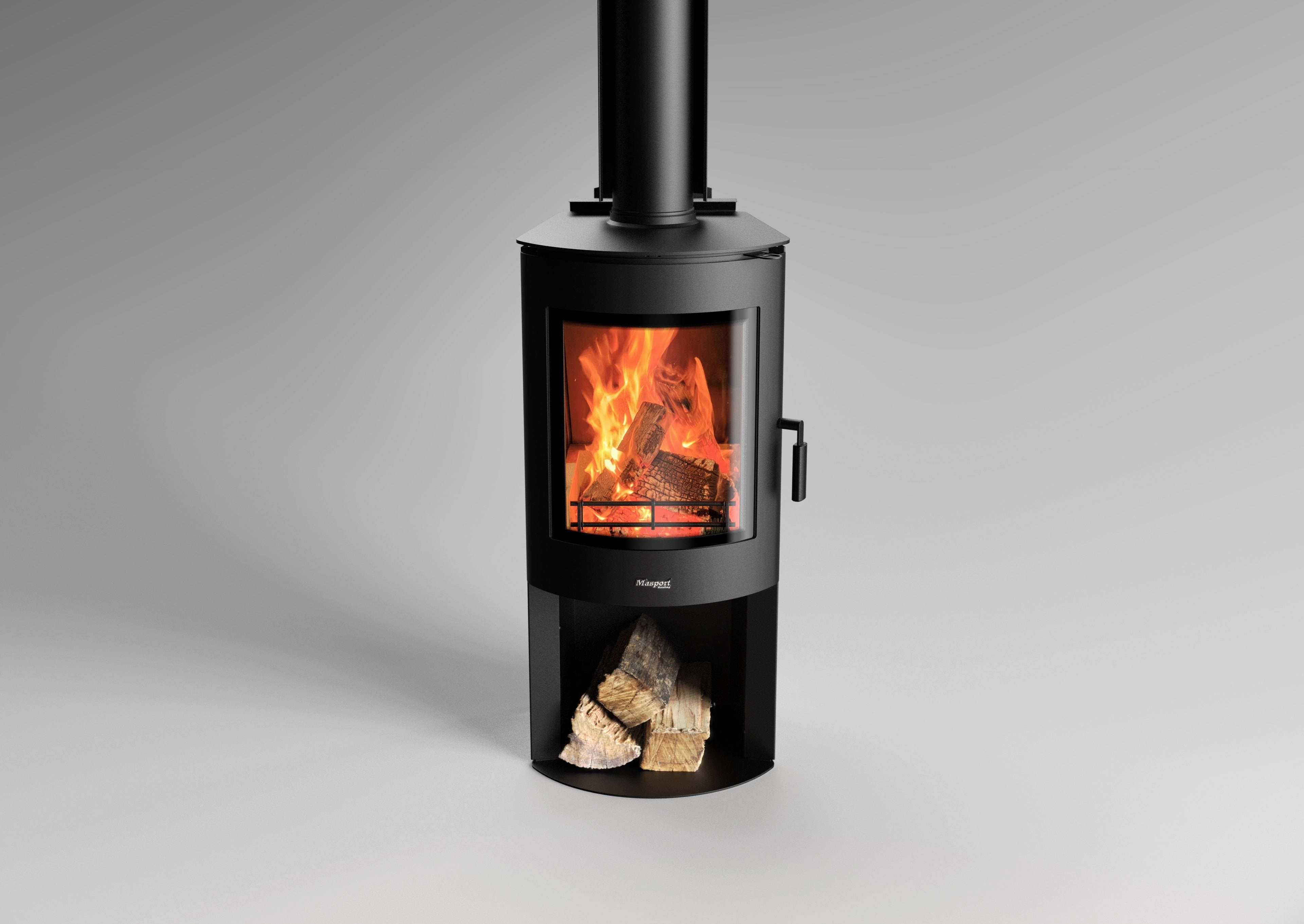 Masport Akaroa Mk II Wood Fire with Wood Stacker