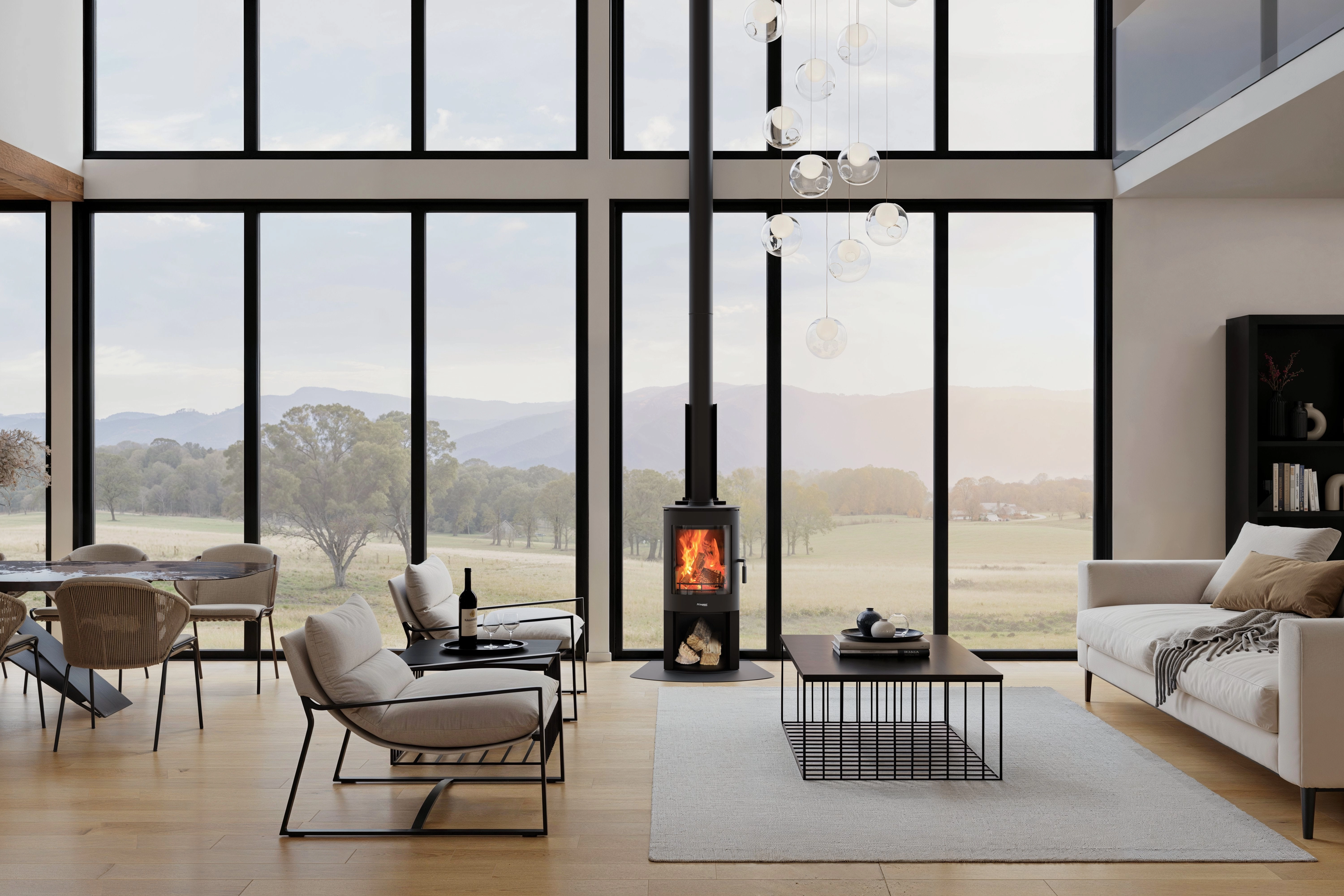 Masport Akaroa Mk II Wood Fire with Wood Stacker