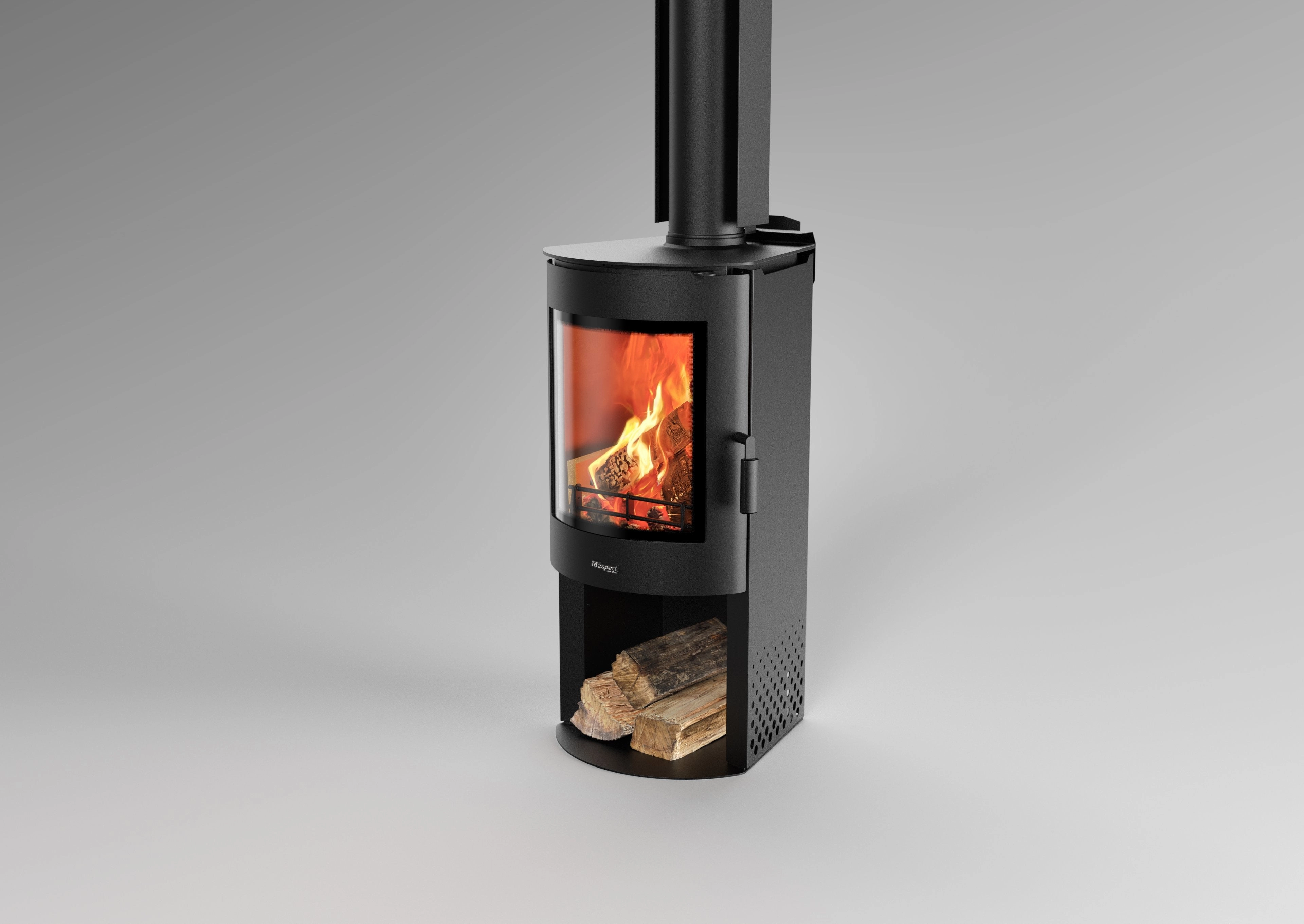 Masport Akaroa Mk II Wood Fire with Wood Stacker