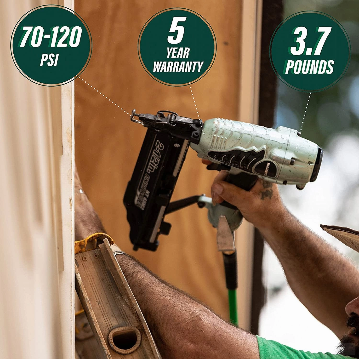 METABO 2-1/2" 16-Gauge Finish Nailer with Air Duster [NT65M2S]