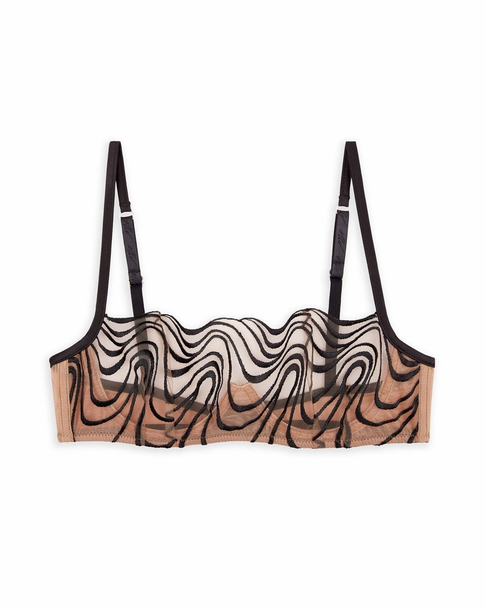 Mist Embroidery Bandeau Bra