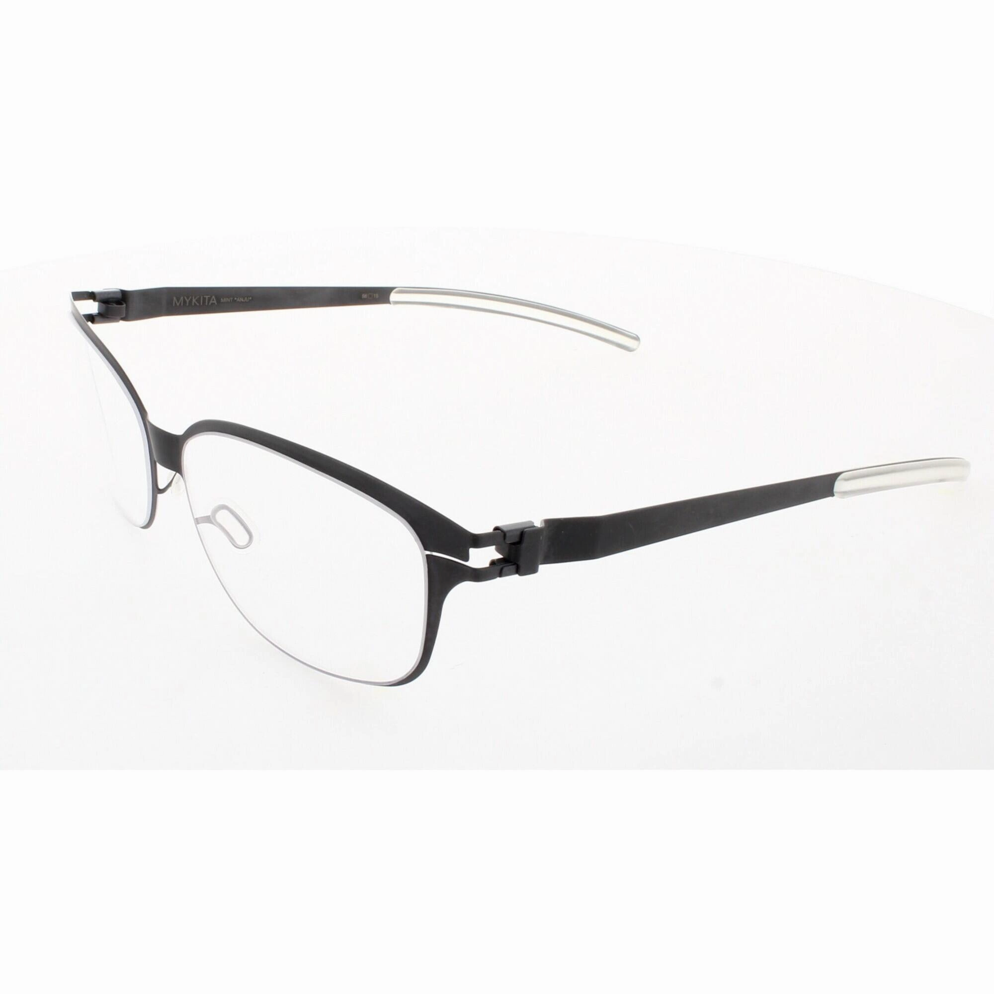 Mykita Unisex Eyeglasses - Blackberry Metal Cat Eye Frame | MINT-ANJU-BLACKBERRY-DEMO