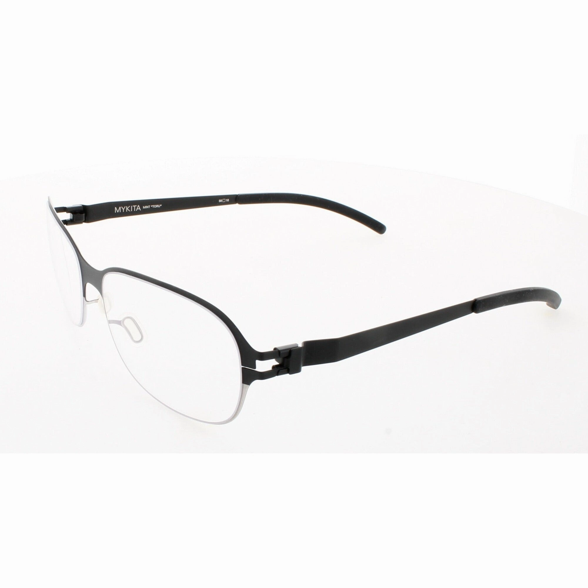 Mykita Unisex Eyeglasses - Silver Black Square Full Rim | MINT-TORU-SILVER-BLACK 052