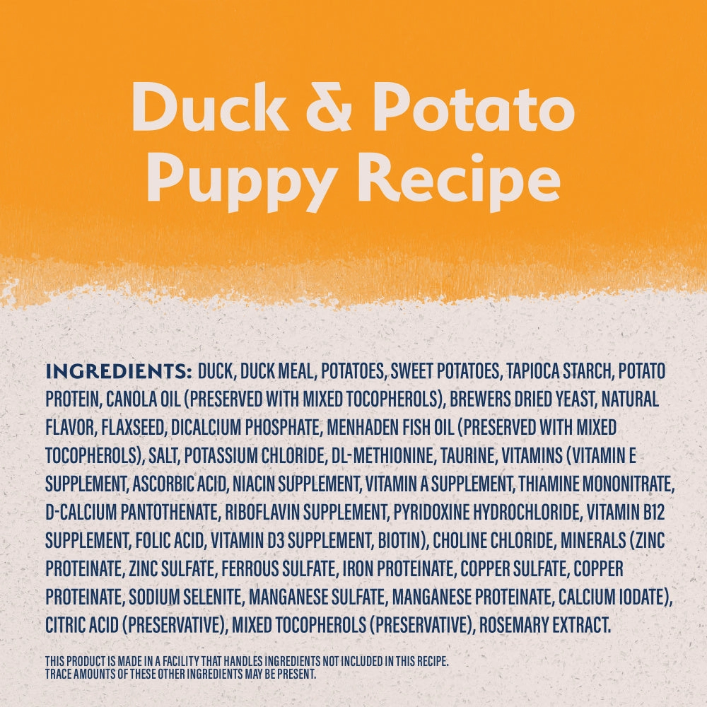 Natural Balance L.I.D. Limited Ingredient Diets Grain Free Potato and Duck Puppy Formula Dry Dog Food