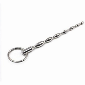 Penis Plug / Sound Beaded Wavy Style Medium
