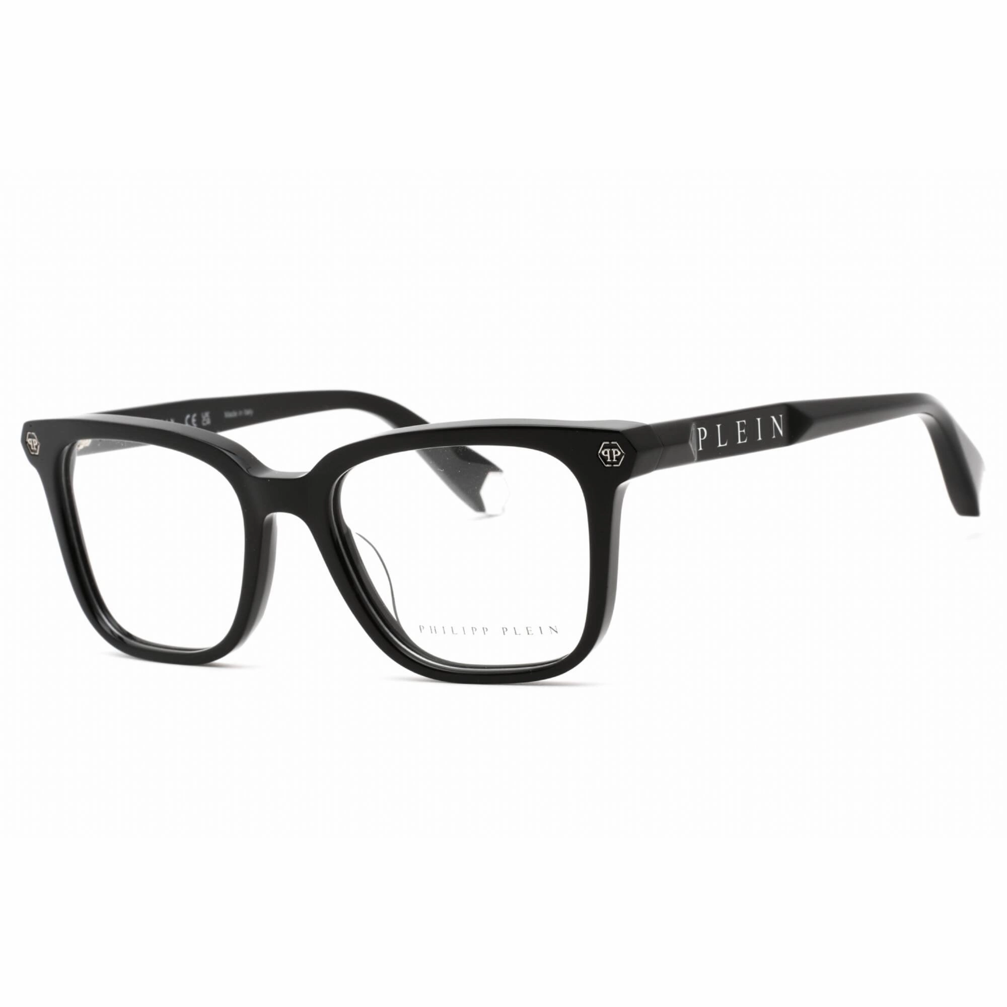 Philipp Plein Women's Eyeglasses - Full Rim Shiny Black Plastic Frame | VPP015M 0700