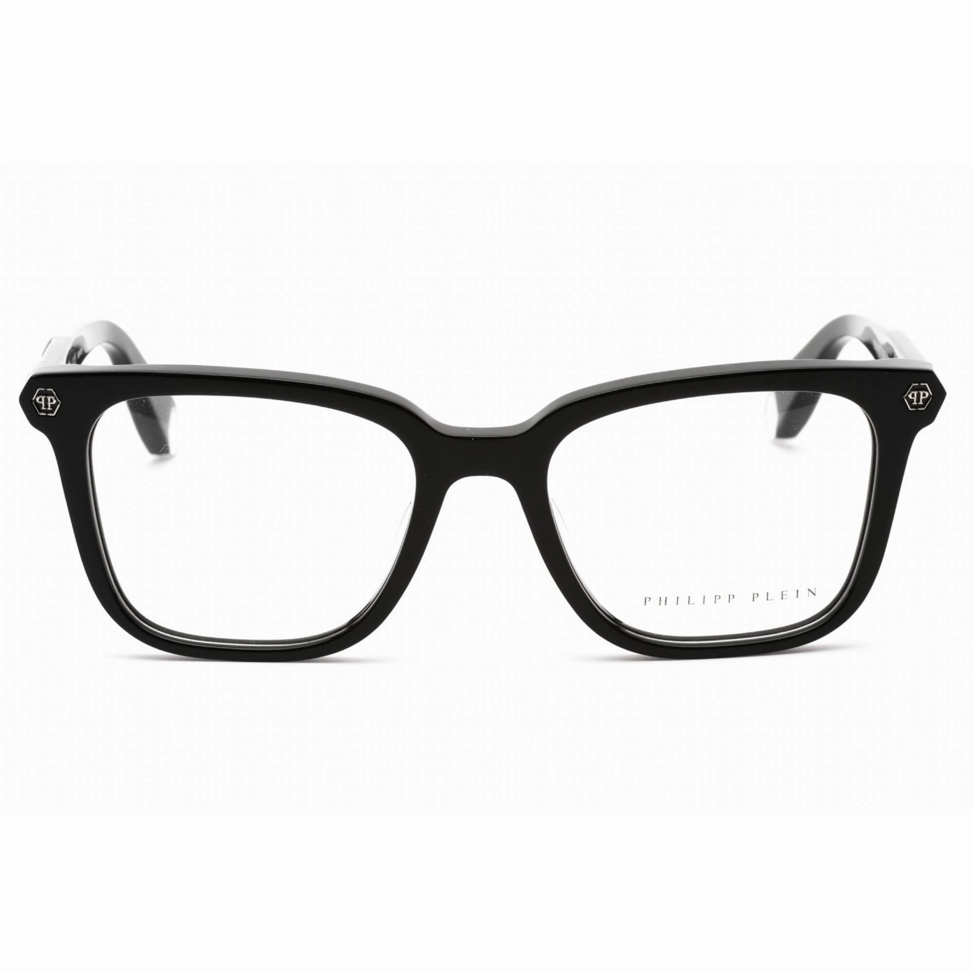 Philipp Plein Women's Eyeglasses - Full Rim Shiny Black Plastic Frame | VPP015M 0700