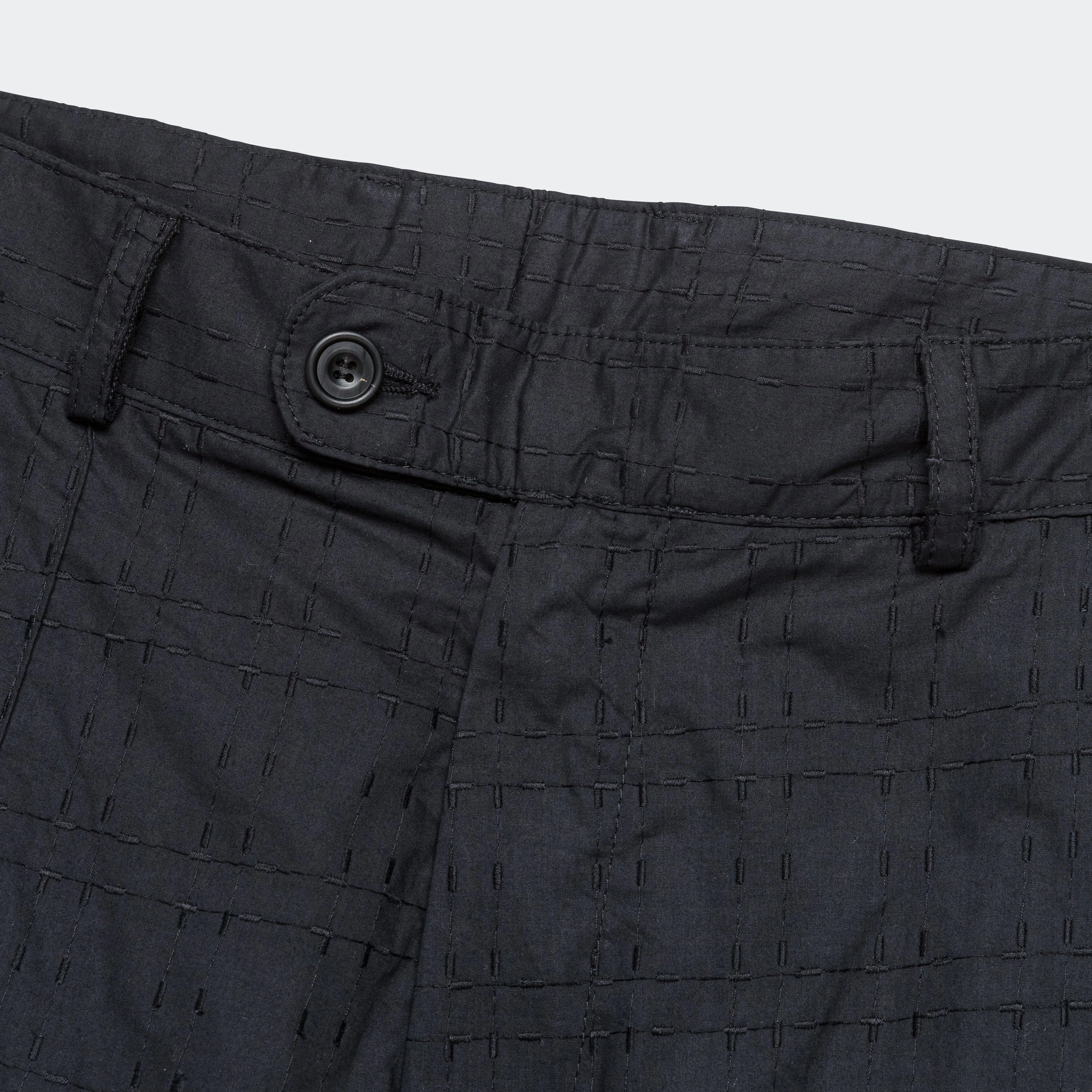 Pleated Trousers - Embroidered Dudley Check
